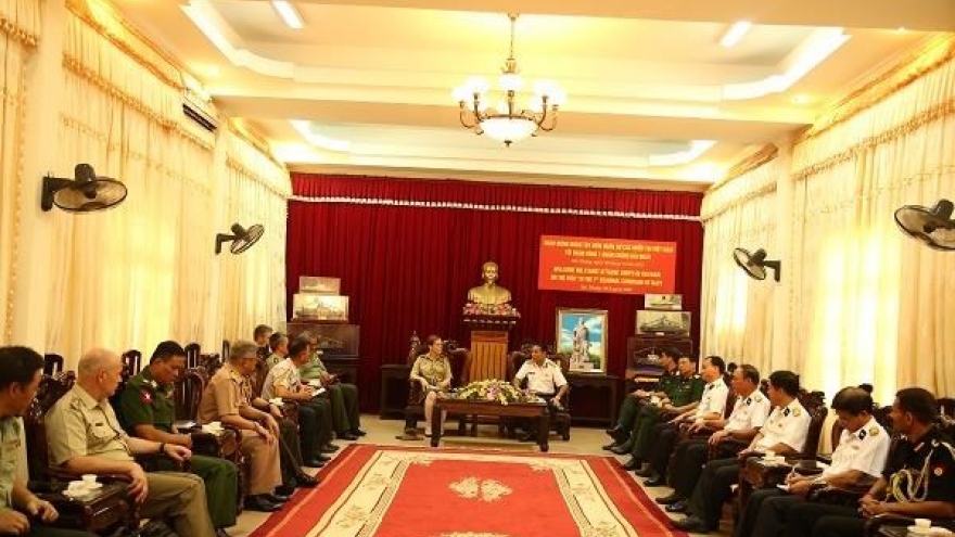 Foreign defence attachés visit Hai Phong, Quang Ninh