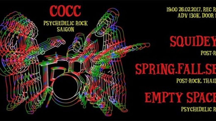 One night of psychedelic rock at Hanoi Creative City