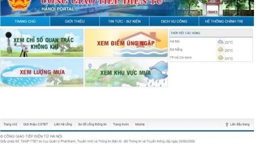 Hanoi launches online air quality index