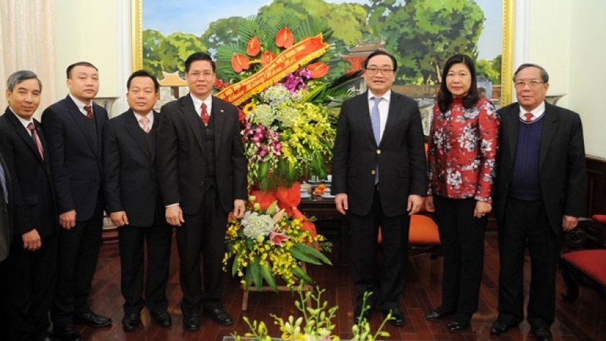 Evangelical Church extends Tet greetings to Hanoi Party Committee