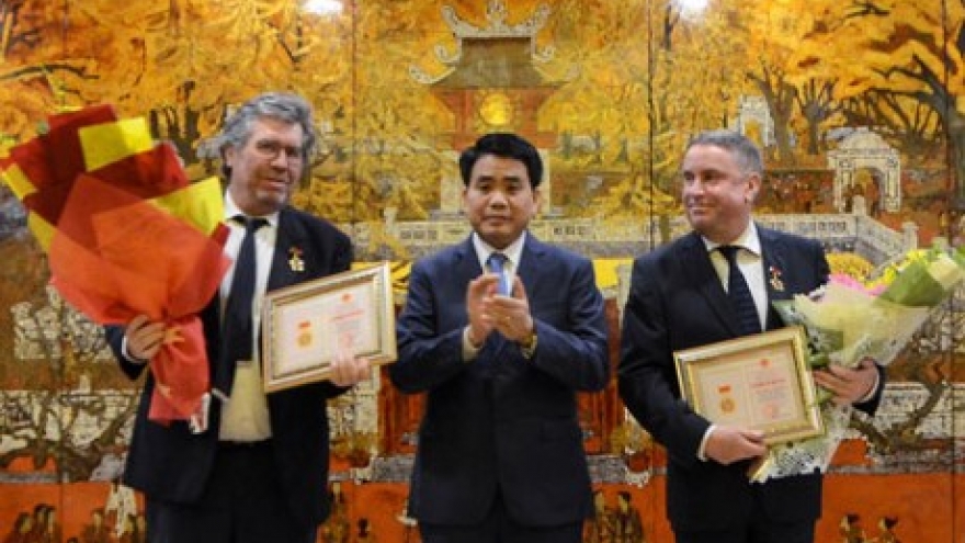 French nationals honoured for contributions to Hanoi’s growth