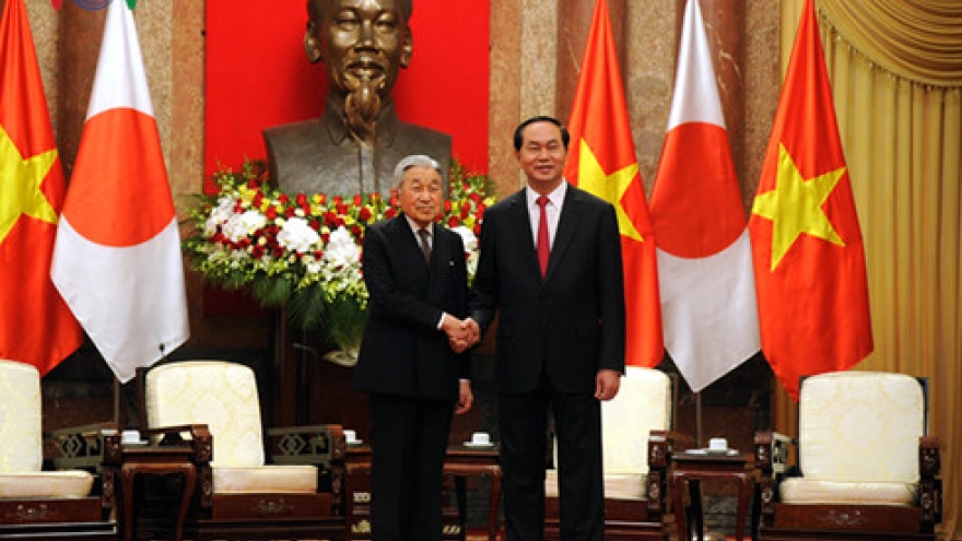 President Quang hosts Japanese Emperor and Empress