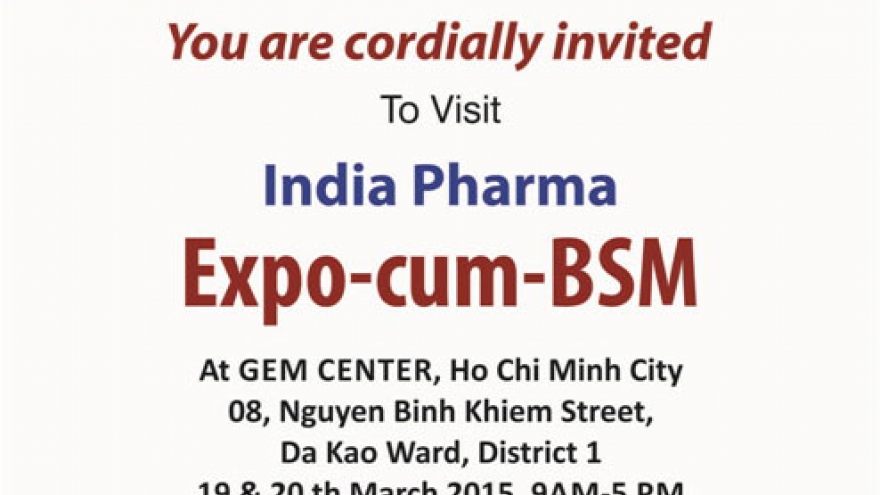 Indian Pharma Expo to be organized in Vietnam this March