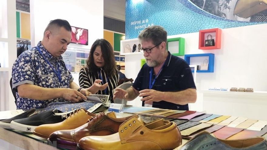 International leather and shoes expos open in HCM City