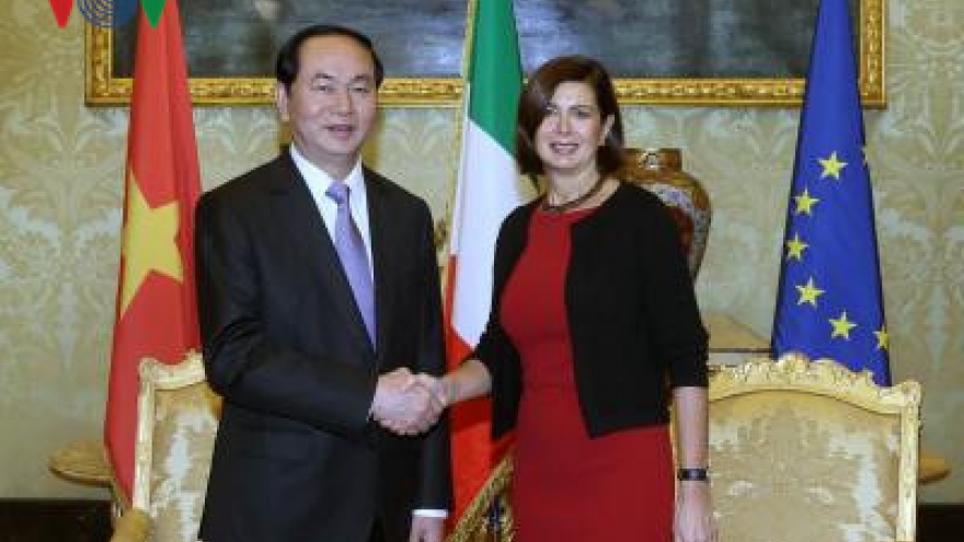 President meets with Italian parliament’s leaders