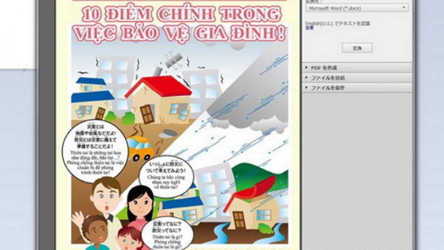 Japan releases disaster prevention book in Vietnamese 