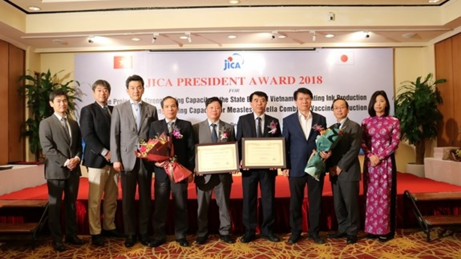 Vietnamese agencies honoured with JICA President Award