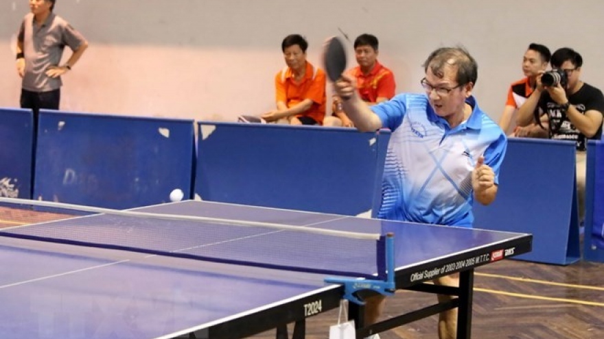 Japan – Vietnam table tennis friendly exchange in HCM City