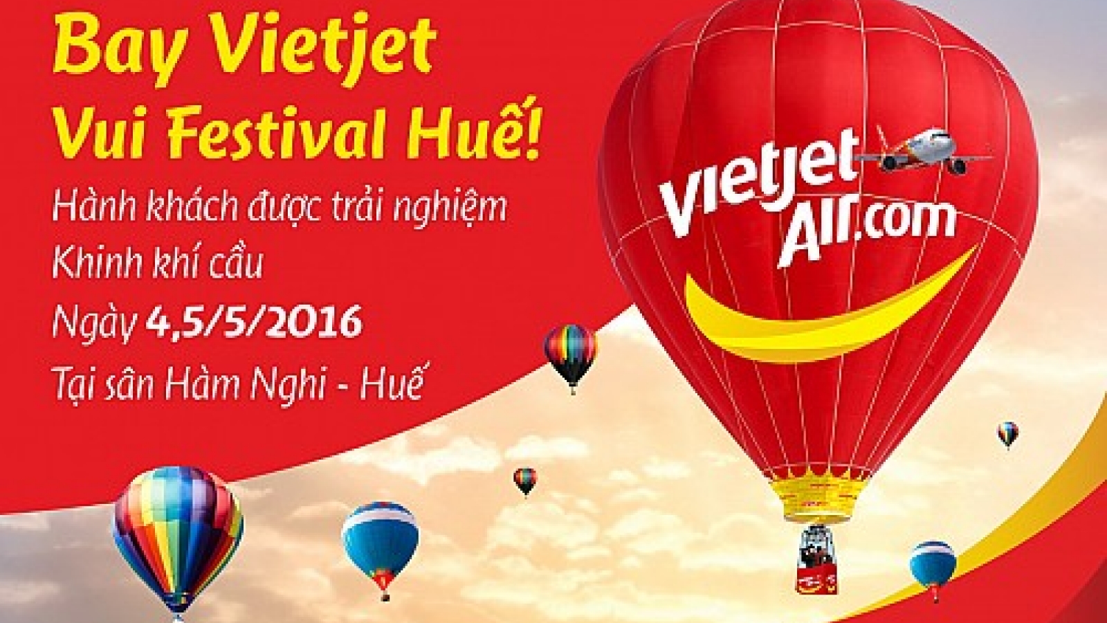 Vietjet Air offers free hot-air balloon trip at biennial festival