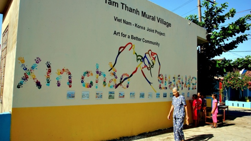 Welcome to mural village of Tam Thanh