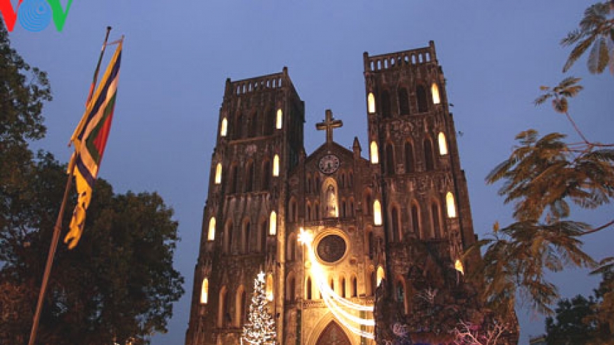Special architecture of Hanoi Cathedral 