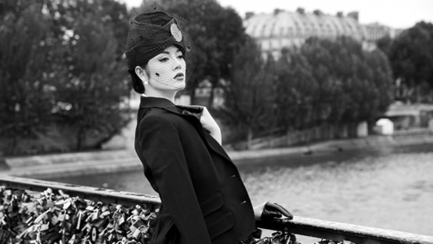 Ly Nha Ky charming in Paris