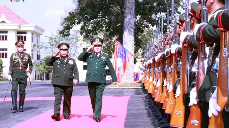Defence Minister’s Laos visit in photos
