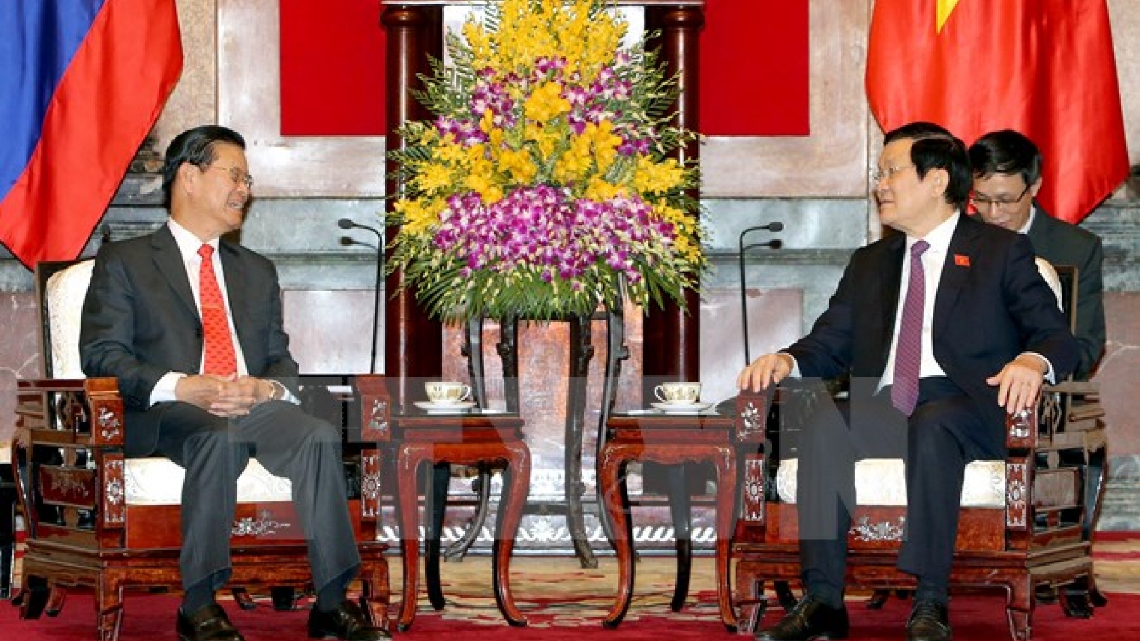 President Sang upbeat on flourishing Vietnam-Laos ties