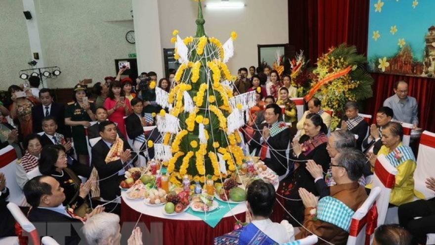 Lao traditional New Year celebrated in Hanoi