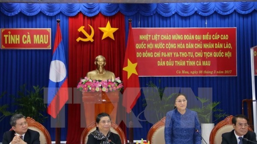 Laos’ top legislator encourages local cooperation