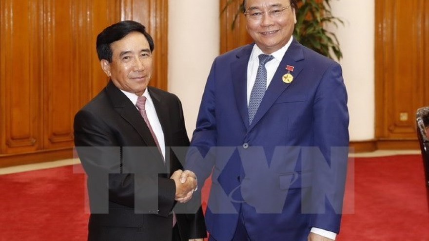 PM Phuc pledges continuous support for Laos’s nation building