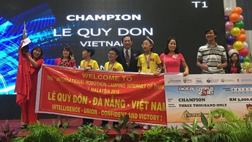 Da Nang students win high prizes at Int’l Robothon Competition 2016