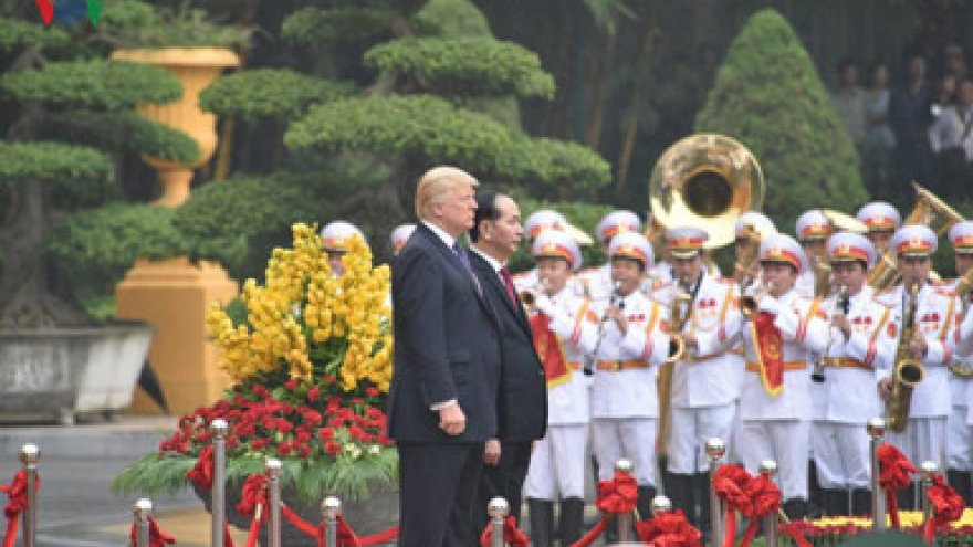 Welcoming ceremony for US President in Hanoi