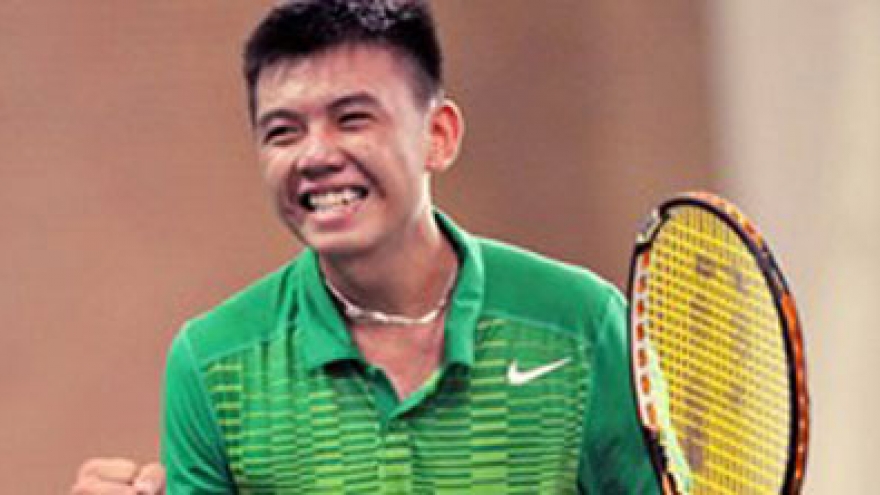 Nam competes in F2 Futures tennis tournament