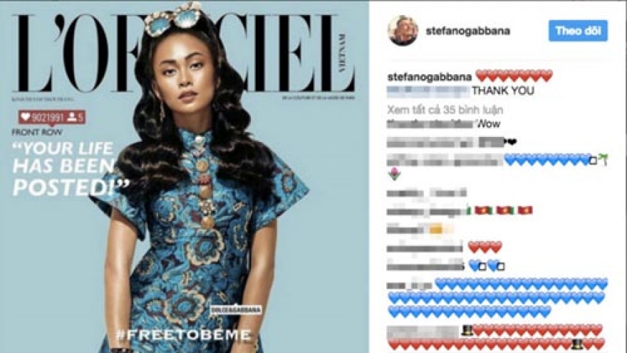 
        Mau Thuy appears on Dolce & Gabanna’s Instagram
                              