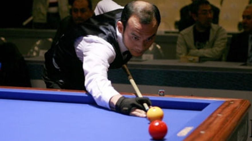 Cuong prepares for AGIPI Billiards Masters