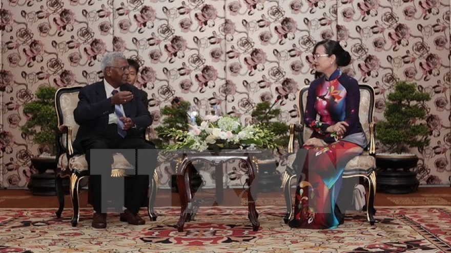Indian communist party delegation on visit