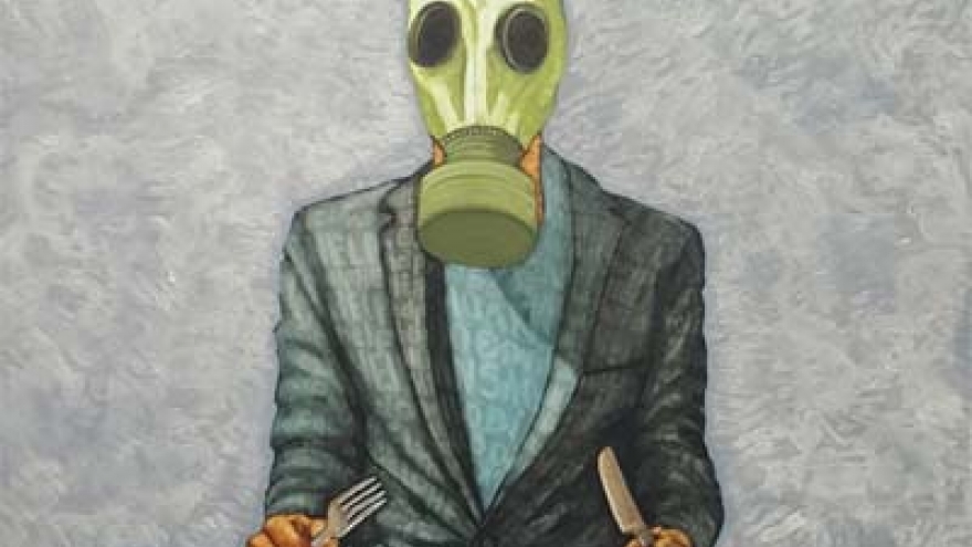 Art exhibition shines pollution effects on human