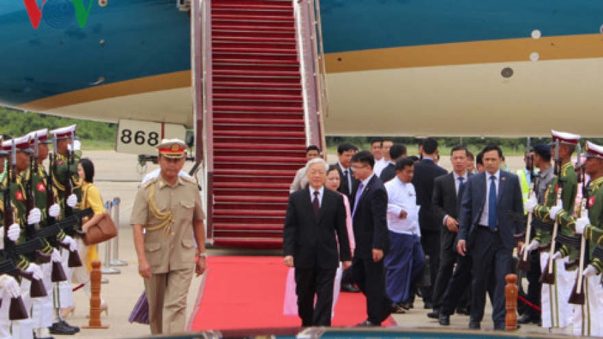 Party chief begins State visit to Myanmar