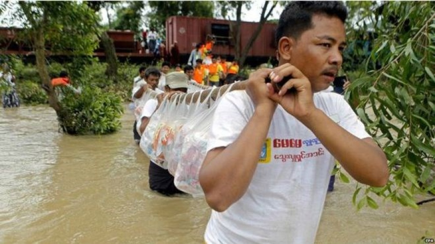 Myanmar prolonged flooding kills six, affects thousands