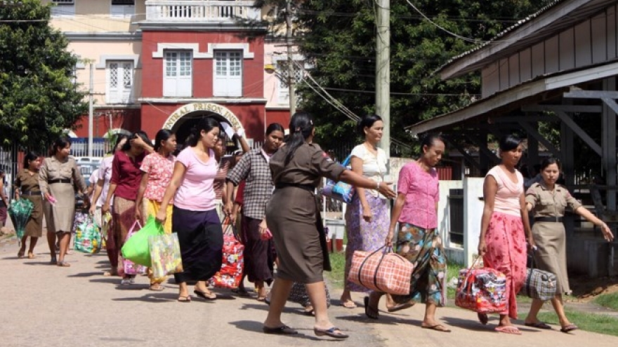 Myanmar frees 61 more political prisoners