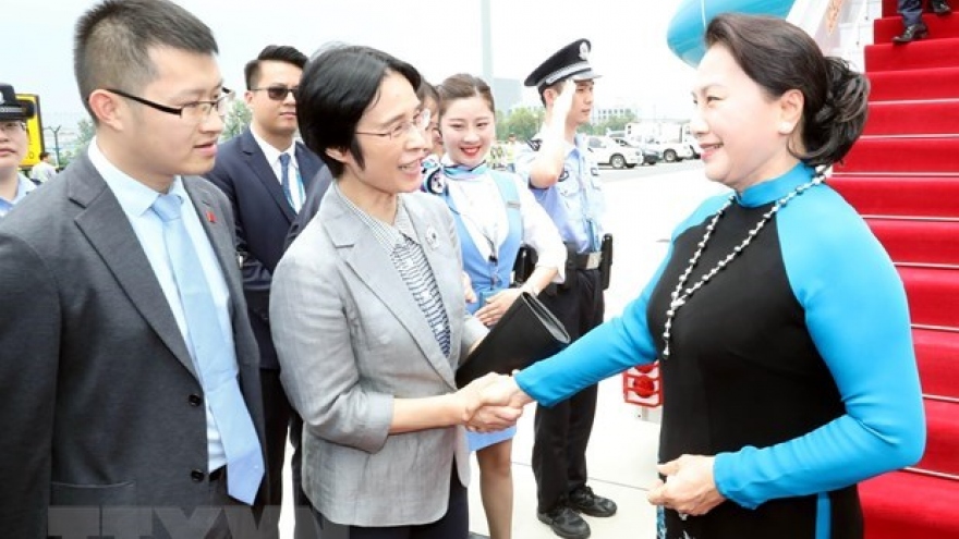 NA Chairwoman arrives in Jiangsu, begins official visit to China
