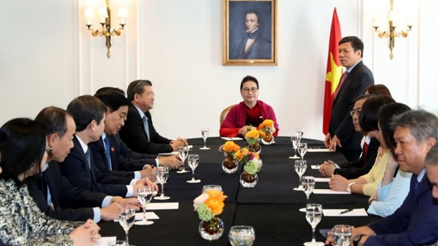 NA Chairwoman meets leaders of Vietnamese associations in Europe