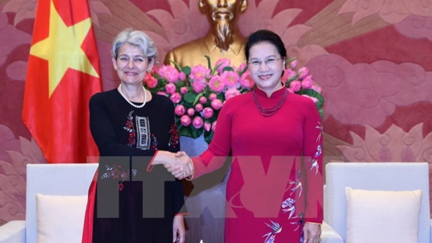 Top legislator welcomes UNESCO leader