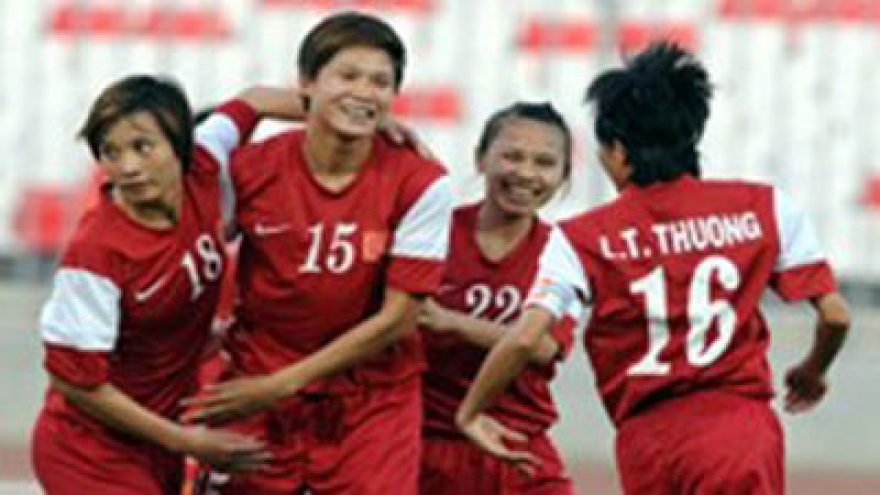 Women footballers claim first win in Myanmar