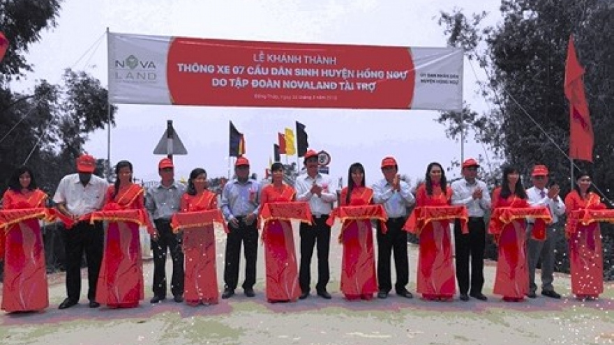 Novaland inaugurates 7 new bridges in Dong Thap