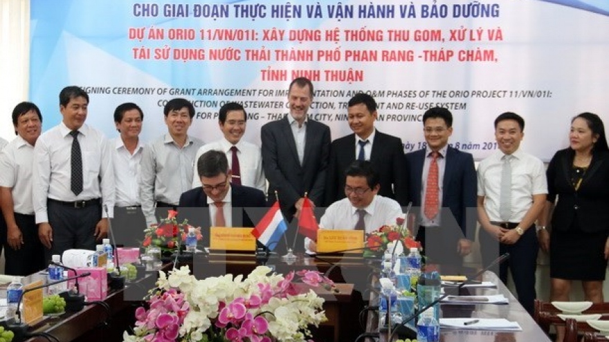Netherlands funds wastewater treatment system in Ninh Thuan