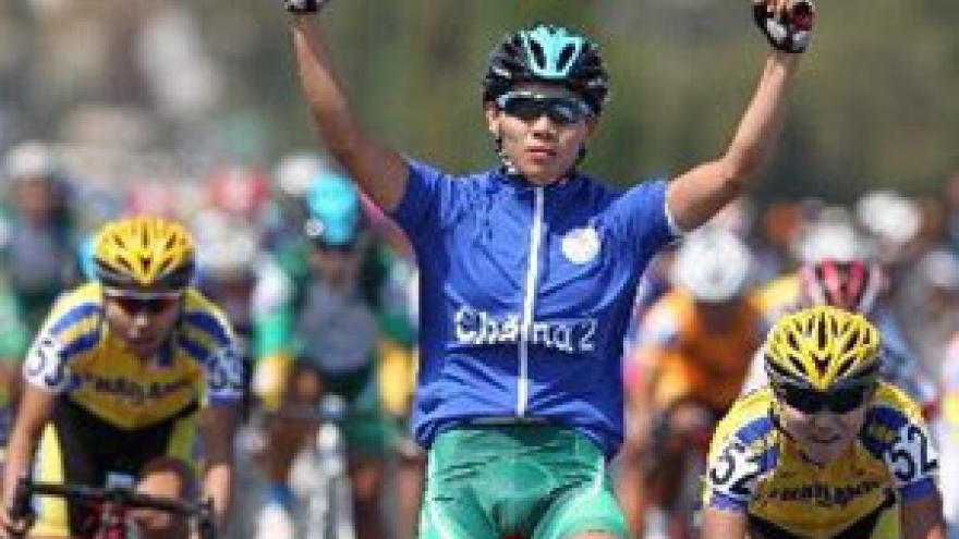 Local bike racer wins Biwase Cup 2014