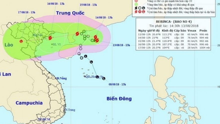 Northern, north central regions brace for storm Bebinca