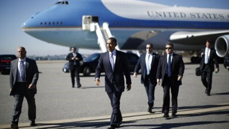President Barack Obama leaves for Asia