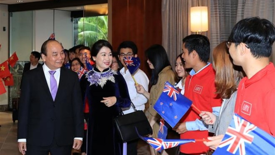 PM Phuc arrives in Auckland, starting official visit to NZ