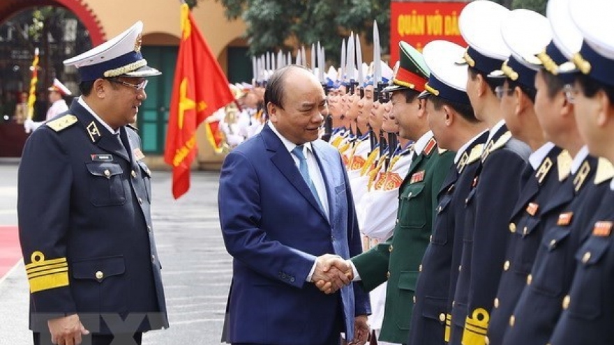 PM inspects combat readiness of Naval High Command