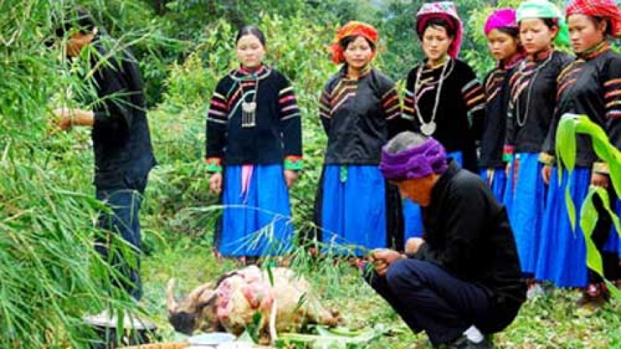 Pu Peo worship of the Forest Genie and forest protection
