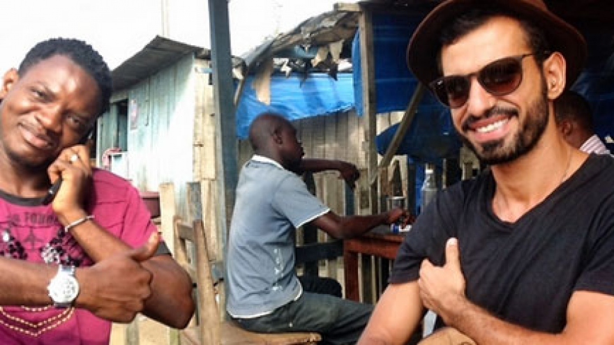 World traveler arrives in Vietnam