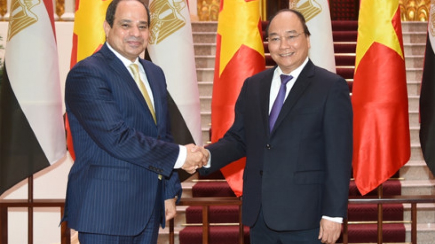 PM Phuc desires stronger cooperation with Egypt in multiple fields