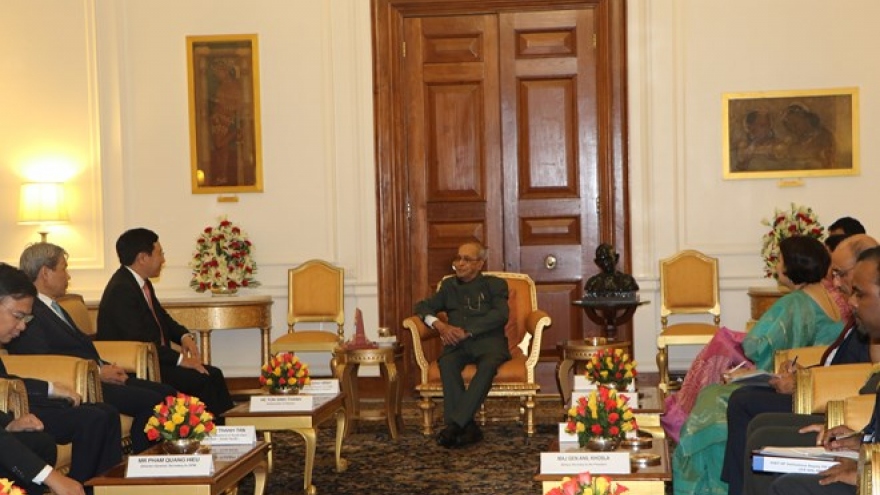 Deputy PM Pham Binh Minh meets Indian President during visit