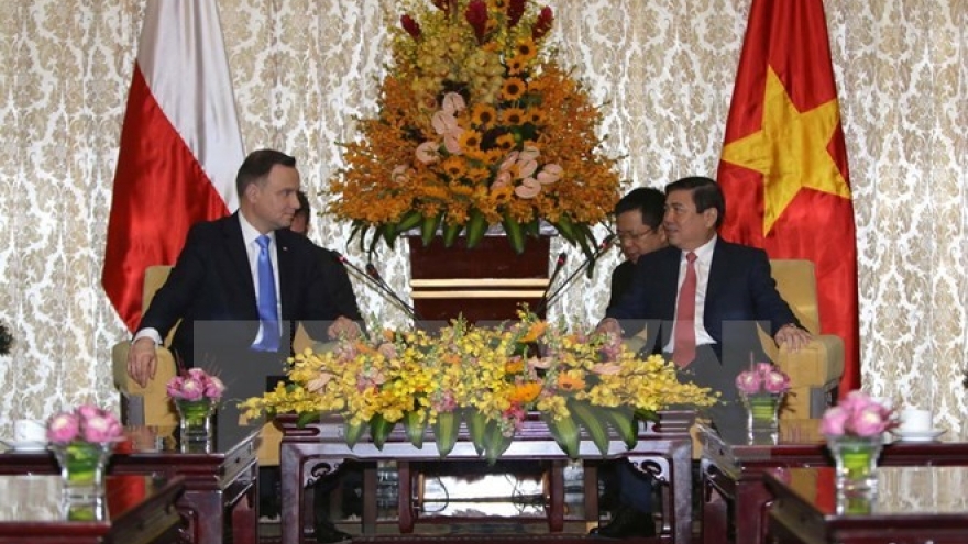 HCM City leader welcomes Polish President Adrej Duda