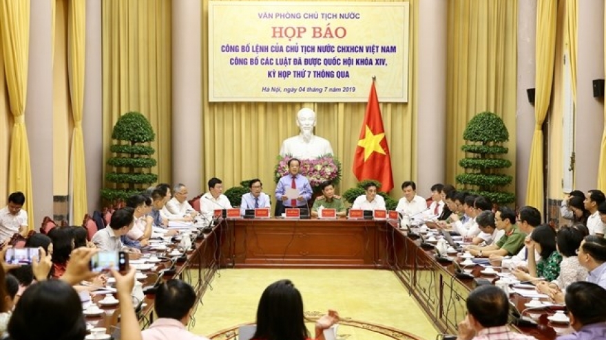 President’s order on promulgation of seven laws