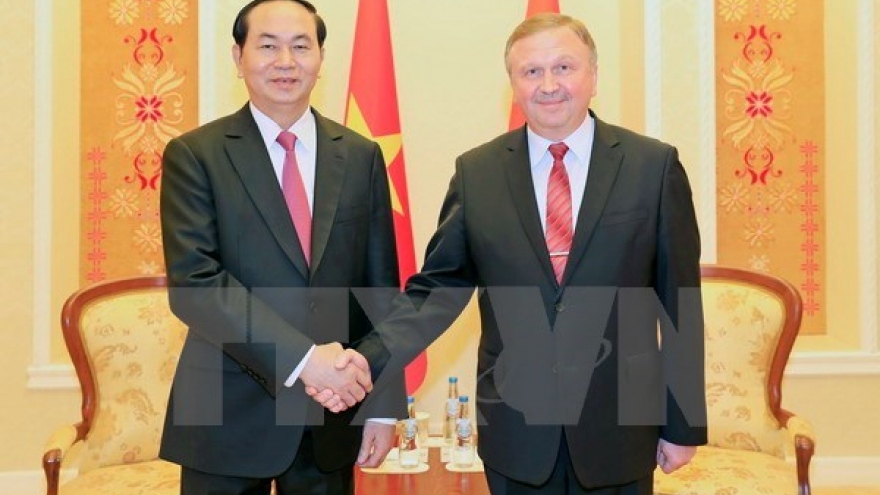President Quang seeks more investment projects with Belarus
