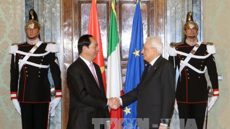 In photos: President Quang in Italy